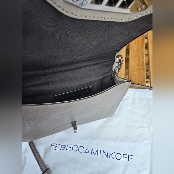 Rebecca Minkoff Light Gray Quilted Crossbody - Picture 5 of 5
